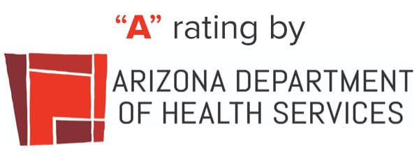 "A" rating by Arizona Department of health services