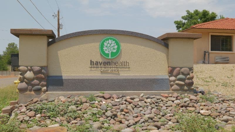 Exterior Sign haven health Camp Verde