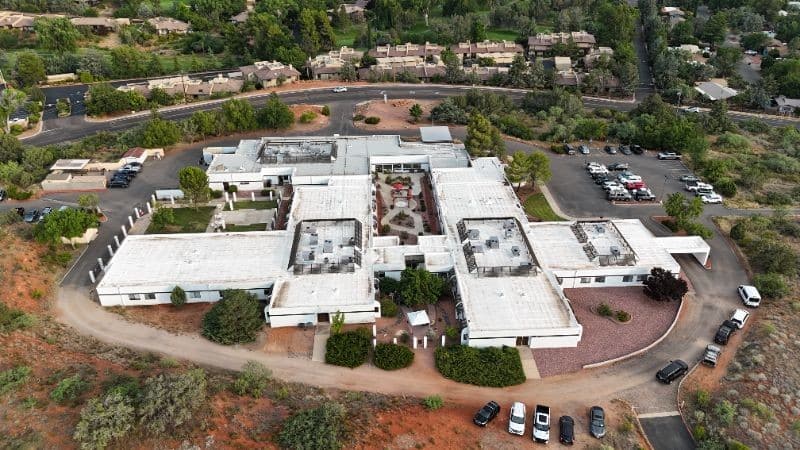 aerial image of haven health sedona