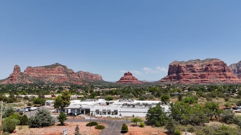 exterior haven health sedona with view of mountains