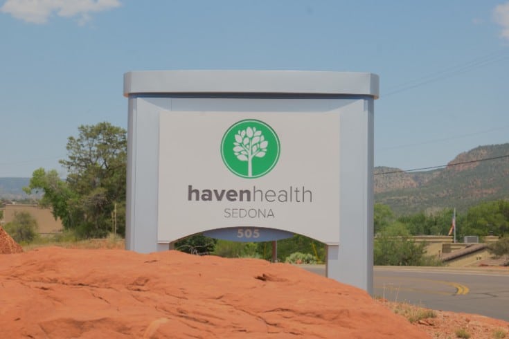 exterior sign haven health sedona