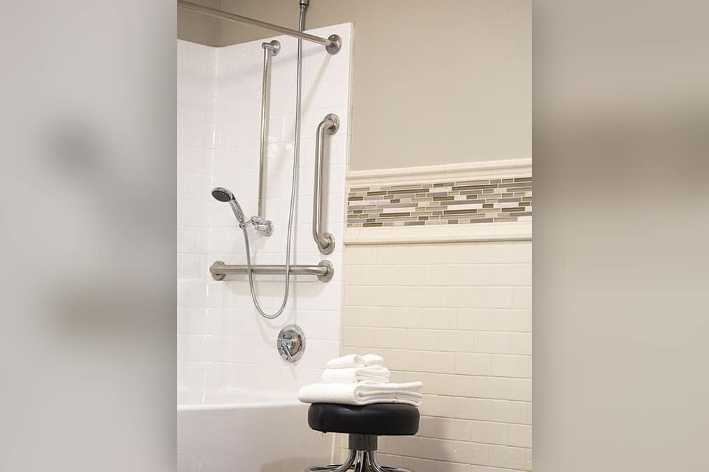 Flagstaff location bathroom tub shower closeup