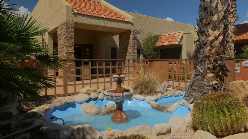 small pond outside haven health green valley