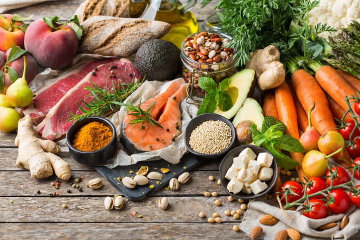 Healthy Food For Balanced Diet