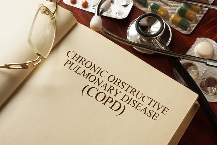 Book With Diagnosis Chronic Obstructive Pulmonary Disease (Copd)