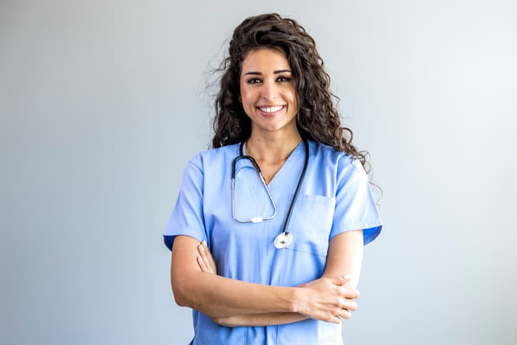 nurse with stethoscope