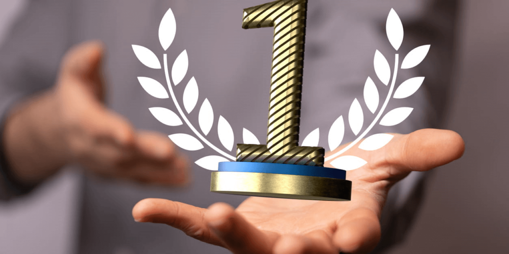 Haven Health Administrator Receives Eli Pick Leadership Award 1 A Symbolic #1 Trophy For The Haven Health Award.