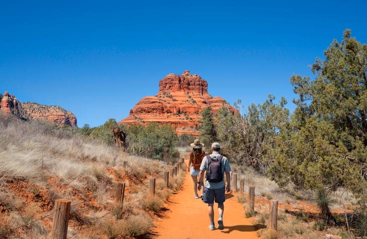 Couple Hiking Trail Sedona